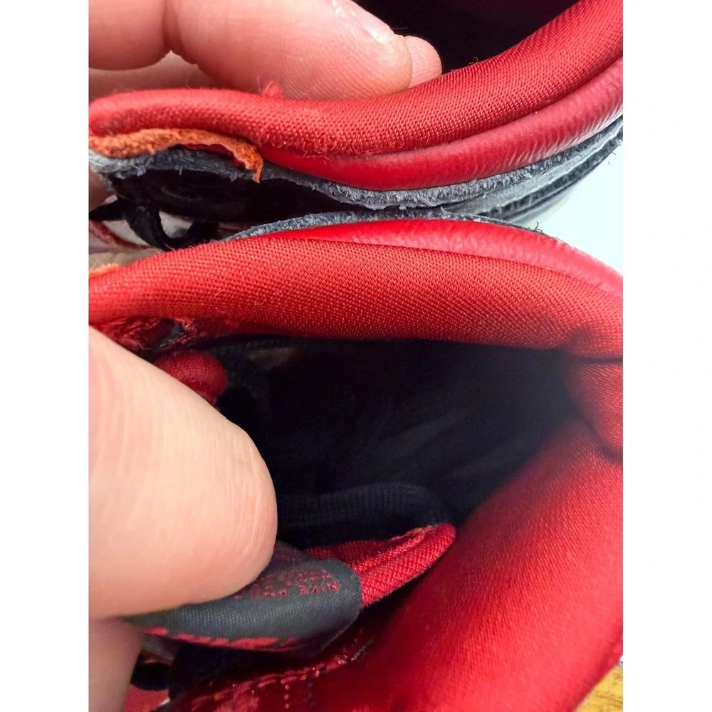 Nike‎ Air Jordan 1 Retro High OG PS CU0449-601 Kids 13 Sneaker Satin Red Shoes